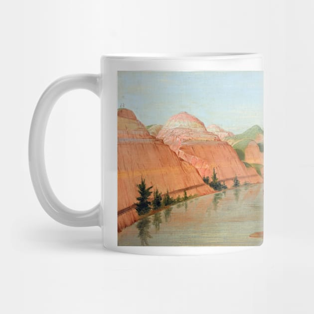 George Catlin Magnificent Clay Bluffs, 1800 Miles above St. Louis by pdpress